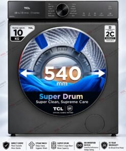 TCL Super Drum C510FLG 10KG Wash & Spin Wahing Machine with Wi-Fi